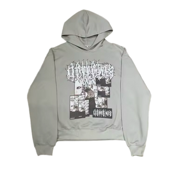 Gray Graphic Hoodie