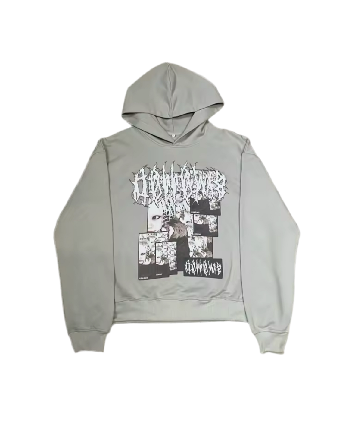 Gray Graphic Hoodie