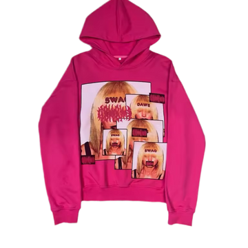 Pink Graphic Hoodie